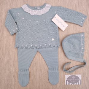 Completino nascita Martin Aranda – Verde Colletto Plumetis