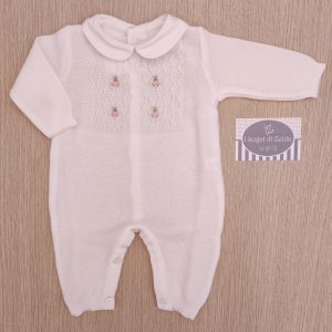 Tutina nascita Bianco Coniglietti Rosa – Pepecè