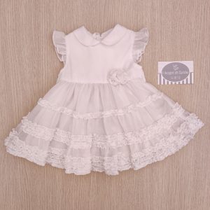 Abito Malvi & Co – Bianco Rose cotone