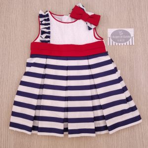 Abito Miranda – Righe Bianco/Blu/Rosso