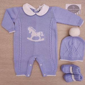 Tutina nascita Primodì Bebè – Cielo Forte/Latte Cavalluccio