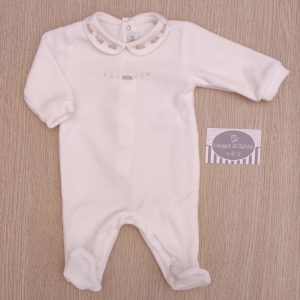 Tutina ciniglia Panna Rococò Rosa – Pepecè