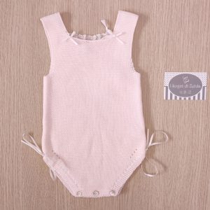 Pagliaccetto Mebi – Rosa Pizzo e fiocchetti in Raso