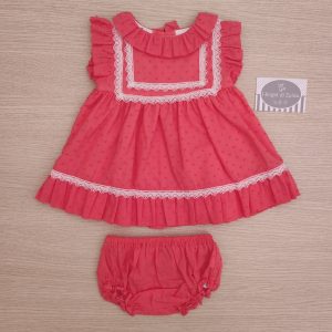 Abito Miranda – Plumetis Corallo