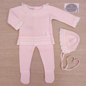 Completino nascita Paz Rodriguez – Chalk Pink/White