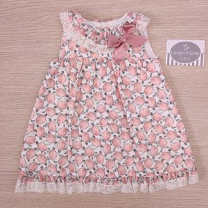 Abito Juliana – Tartarughe Rosa Polvere