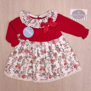 Abito Juliana – Rojo – Funghetti e dettagli oro