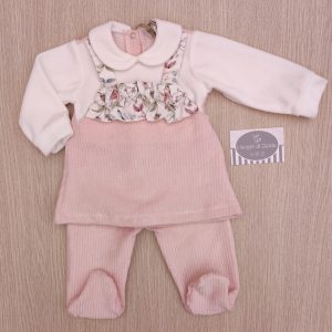 Completino Rosa/Fiori – Bebèmargò