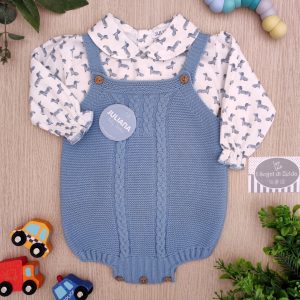 Pagliaccetto + camicia Juliana – Azul Nube – Bassotti