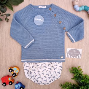 Completo corto Juliana – Azul Nube – Bassotti