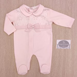 Tutina nascita Ninnaoh – Fiorato Fiocco Rosa