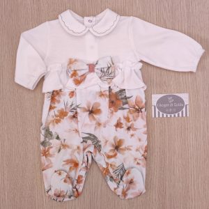 Tutina nascita Barcellino – Fiori Rosa Antico