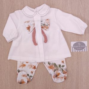 Completino nascita Barcellino – Fiori Rosa Antico