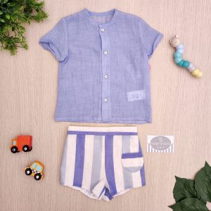 Completo Del Sur – Righe Cielo/Carta da zucchero