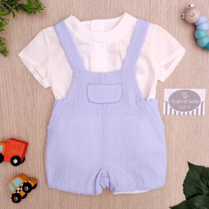 Salopette con camicia Del Sur – Azzurro