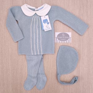 Completino nascita Mac Ilusion – Aquatic righe Bianche