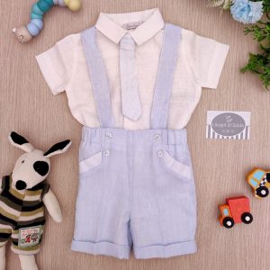 Completo Cerimonia Patachou – Lino Bianco / Cielo