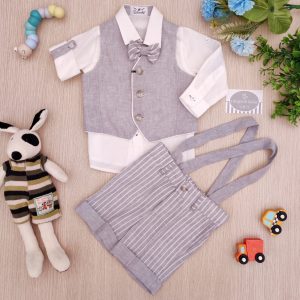 Completo Ambarabà – Grigio/Righe