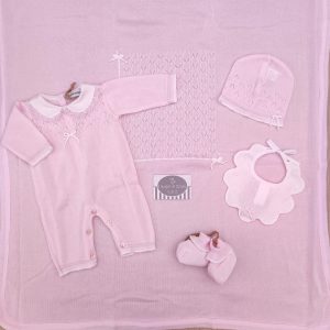 Corredino nascita Rosa/Bianco – Bebèmargò con tutina (no lenz)