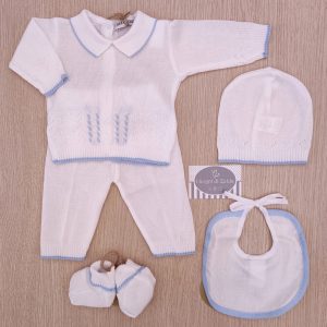 Completino nascita Bianco/Celestone – Bebèmargò