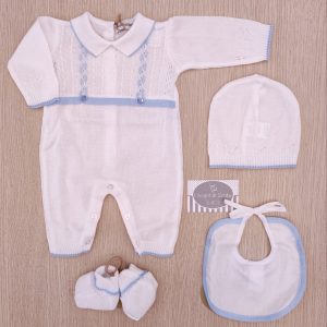 Tutina nascita Bianco/Celestone – Bebèmargò