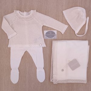 Corredino nascita Panna/Beige Pizzo – Martin Aranda