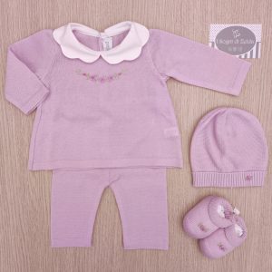 Completino nascita Lilla Ghirlanda Rococò – Pepecè