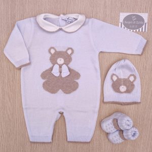 Tutina nascita Aurora – Cielo/Tortora Orsetto