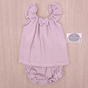 Completo corto FS Baby – Lilla Mussola