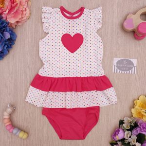 Completo corto Rapife – Cuore Pois colorati