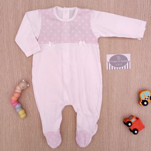 Tutina Rapife – Bianco/Rosa Pois