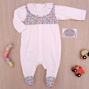 Tutina Rapife – Bianco Fiorellini colorati