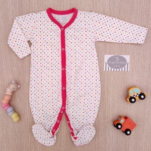 Tutina Rapife – Bianca/Pois colorati