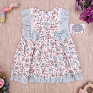 Abito Juliana – Fiori Verde Agua