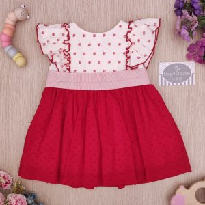 Abito Miranda – Plumetis Rosso