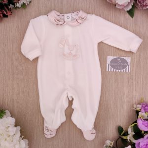 Tutina Deolinda – Bianco/Rosa Cavalluccio