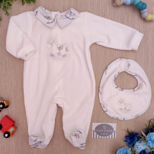 Tutina Deolinda – Bianco Cavalluccio Cielo + bav