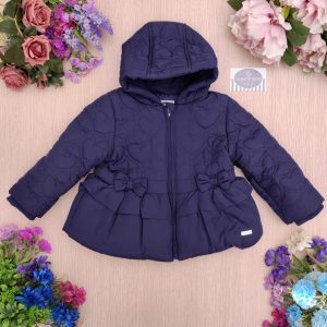 Giubbotto Imbottito Miranda – Cuori Blu con cappuccio