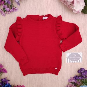Maglione Wedoble – Rosso con Rouches
