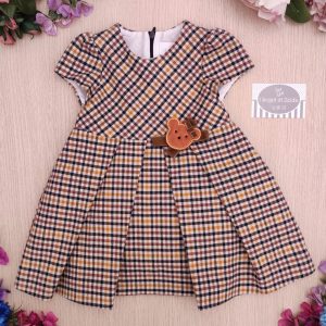 Abito Ambarabà – Quadrettato Beige