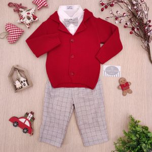 Completo Ambarabà – Rosso/Grigio