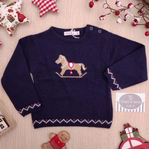 Maglione Patachou – Blu Cavalluccio