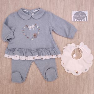 Completino Barcellino – Verde Polvere Fiorellini (bav)