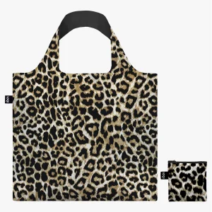 Borsa RICHIUDIBILE LOQI Leopardo-dusk-bag-with-zip-pocket Shopping Spesa Viaggio Spiaggia