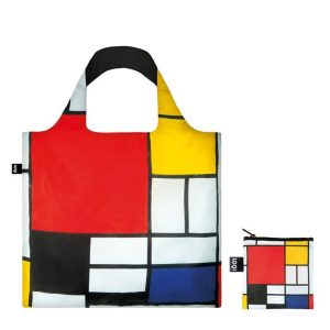 Borsa RICHIUDIBILE LOQI PIET MONDRIAN Bag shopping spesa viaggio spiaggia