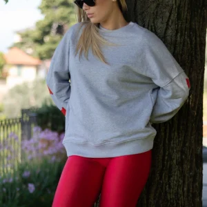 Leggins tinta unita Rosso