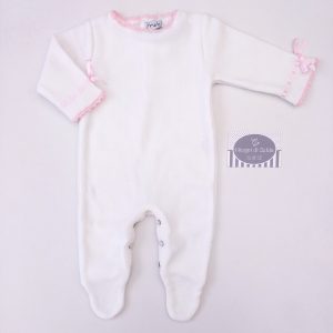 Tutina Mebi – Bianco/Rosa Forte