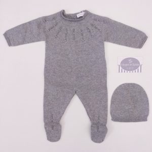 Tutina nascita Wedoble – Grigio medio – 09346A