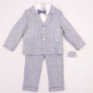 Completo 4 pezzi in Blu Melange – Perdipiù