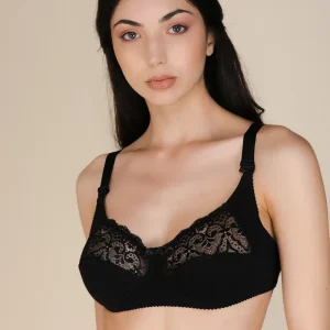 Reggiseno con pizzo in cotone non imbottito